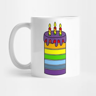 Happy Birthday Cake - Cute Food Art Mug